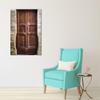 Wallario Brown Wooden Door Canvas Print – Wall Art 60 x 90 cm view 2