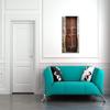 Wallario Brown Wooden Door Canvas Print – Wall Art 60 x 90 cm view 3