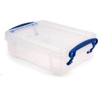 Really Useful Box 6-Pack 0.35-Liter Storage Boxes with Lids – Clear