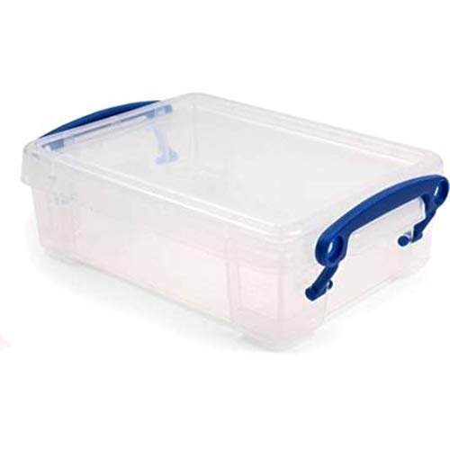 Really Useful Box 6-Pack 0.35-Liter Storage Boxes with Lids – Clear