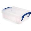 Really Useful Box 6-Pack 0.35-Liter Storage Boxes with Lids – Clear view 1