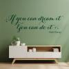 Vinyl Wall Sticker with Walt Disney Quote, Black view 2