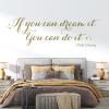 Vinyl Wall Sticker with Walt Disney Quote, Black view 4