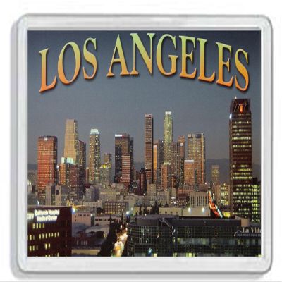 AWS Los Angeles USA Souvenir Fridge Magnet, Hard PVC