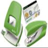 Leitz 5008 NeXXt Metal Hole Punch, 30 Sheets, Combo Set with Stapler + 1,000 Staples, Light Green view 1