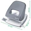 Leitz 5008 NeXXt Metal Hole Punch, 30 Sheets, Combo Set with Stapler + 1,000 Staples, Light Green view 3