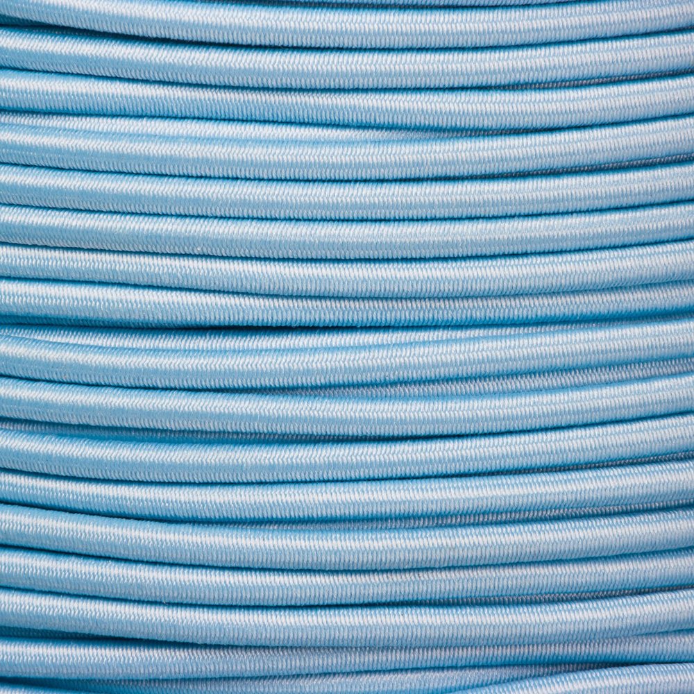 Kahage 1m Rubber Cord - Hat Elastic - High Quality, Extra Strong 3mm, Light Blue