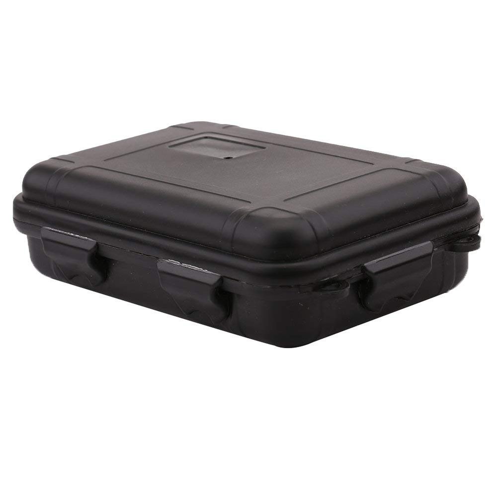 VGEBY Waterproof Plastic Tool Storage Box, Shockproof and Pressure-Resistant, Black, L