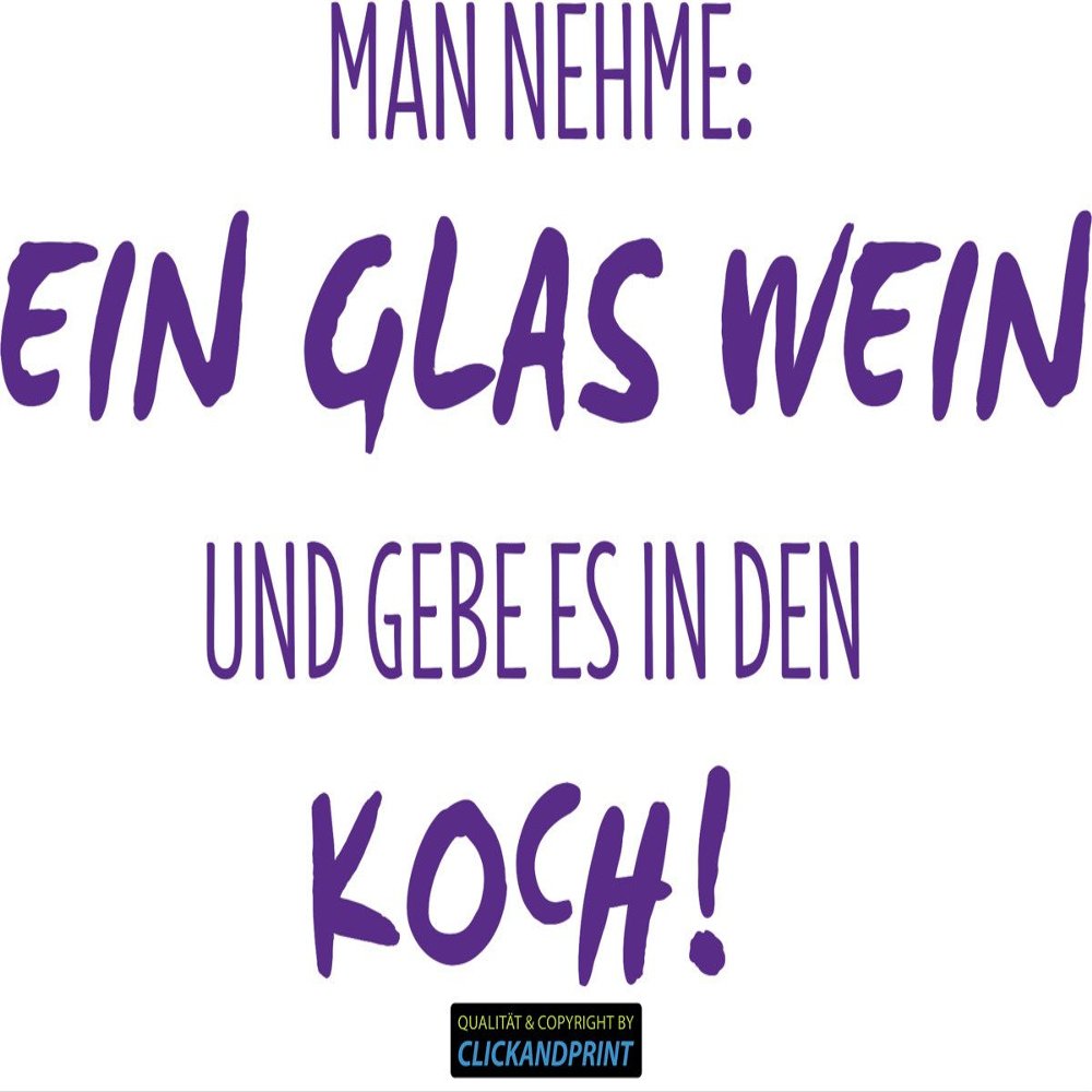 CLICKANDPRINT “Take: One Glass of Wine” Wall Sticker, 100 x 61.6 cm, Light Violet