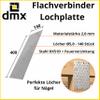 DMX Galvanized Flat Connectors, 10-Pack, 400 x 140 x 2.0 mm view 2