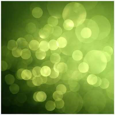 Wallario Glass Cover Panel 55 x 55 cm for IKEA Lack Table, Abstract Green Circles and Light Dots