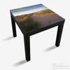 Wallario Glass Tabletop Protector 55 x 55 cm for IKEA LACK Table, Brittany Beach Path view 2