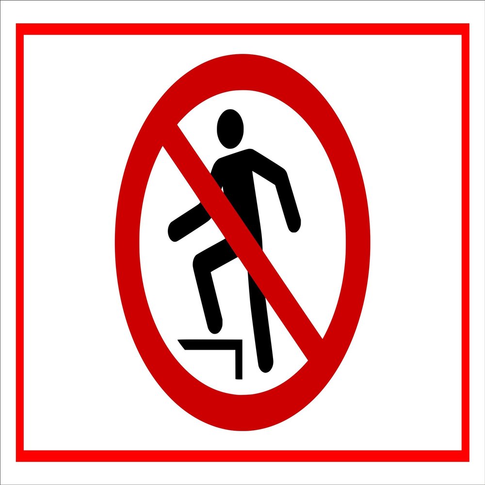 Melis-Folienwerkstatt No Climbing Sign - P019, 15 x 10 cm, 3 mm Rigid Foam, Multiple Sizes/Materials