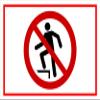 Melis-Folienwerkstatt No Climbing Sign - P019, 15 x 10 cm, 3 mm Rigid Foam, Multiple Sizes/Materials view 1