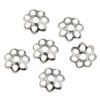 Perlin Metal Bead Caps, Antique Silver, 6 mm, 250 pcs view 1