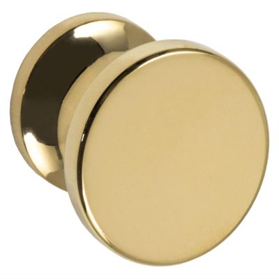 Round Polished Brass Furniture Knob H10183, 25 mm