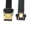 CY CYFPV 90° Upward-Angled FPV Micro HDMI Male to HDMI Male Flat Cable, 50 cm view 2