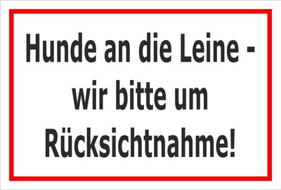 Dog Leash Required Sticker, 45 × 30 cm, S00216-005-B