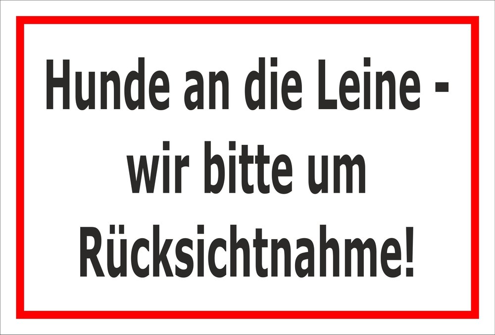 Dog Leash Required Sticker, 45 × 30 cm, S00216-005-B