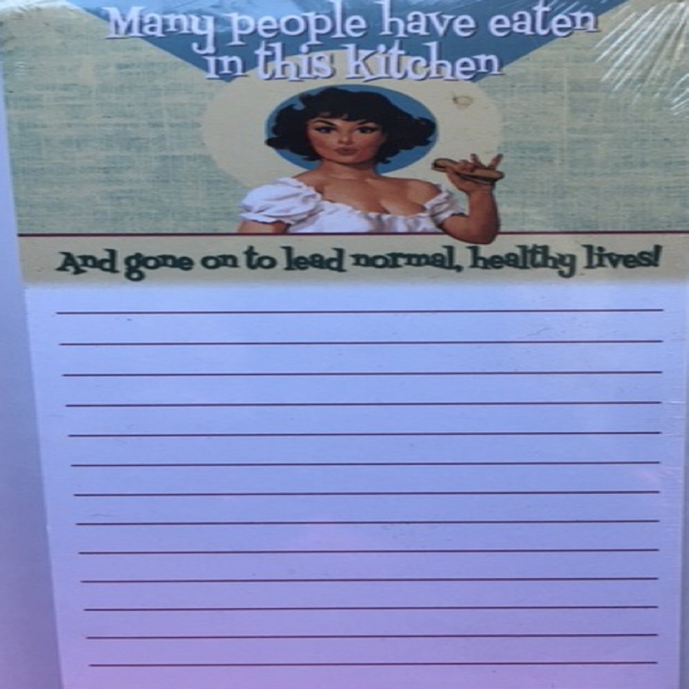 Many People Have Eaten in This Kitchen Magnetic Notepad, Retro Style