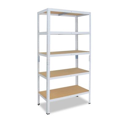 shelfplaza Home 180x70x60 cm Heavy-Duty Shelving Unit, White, 5 Shelves x 175 kg