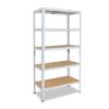 shelfplaza Home 180x70x60 cm Heavy-Duty Shelving Unit, White, 5 Shelves x 175 kg view 1