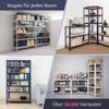 shelfplaza Home 180x70x60 cm Heavy-Duty Shelving Unit, White, 5 Shelves x 175 kg view 4