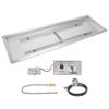 Stanbroil Rectangular Gas Fire Pit, 61 x 20.3 cm view 1