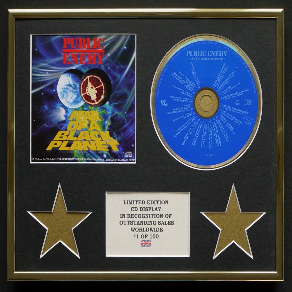 Public Enemy CD Display, Limited Edition, Fear of a Black Planet