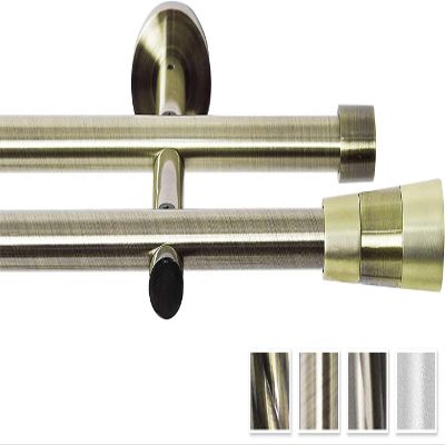 Rollmayer Fenix Gold Curtain Rod, 16 mm, 240 cm, Double Rod