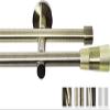 Rollmayer Fenix Gold Curtain Rod, 16 mm, 240 cm, Double Rod view 1
