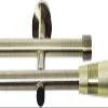 Rollmayer Fenix Gold Curtain Rod, 16 mm, 240 cm, Double Rod view 2