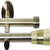 Rollmayer Fenix Gold Curtain Rod, 16 mm, 240 cm, Double Rod view 3