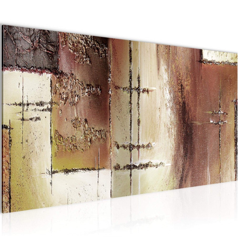 Runa Art Abstract Wall Art, 1-Piece, 100 x 40 cm, Beige/Brown