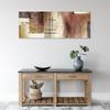 Runa Art Abstract Wall Art, 1-Piece, 100 x 40 cm, Beige/Brown view 3