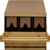 Hemel Roll-Away Laying Nest, 3 Compartments, Top Section view 1