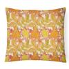Caroline's Treasures Fall Leaves Watercolor Outdoor Canvas Pillow, Multicolor view 1