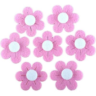 Pink Felt Daisy Decorations
