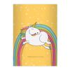 Kartenkaufrausch 2 Cute Unicorn DIN A5 Exercise Books, Math Grid, Yellow, Rainbow and Stars, Ruling 7 view 1
