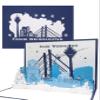 3D Pop-Up Christmas Card Düsseldorf | Travel Voucher & Christmas Greeting view 1