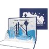 3D Pop-Up Christmas Card Düsseldorf | Travel Voucher & Christmas Greeting view 3