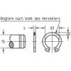 Reidl Retaining Rings for Shafts, 26 x 1.2 mm, DIN 471, 1.4122, Bright, 25 pcs view 3