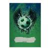 Kartenkaufrausch 16 Cool Grunge Soccer DIN A4 School Notebooks, Lined, Green Winner's Wings, Ruling 25 view 1