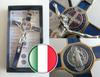 GTBITALY 10.004.21 Blue Enamelled Saint Benedict Cross, Gold-Colored, 20 cm, with Gift Box view 4