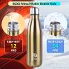 BOGI 500 mL Double-Wall Stainless Steel Water Bottle for Kids and Adults, BPA-Free, Keeps Drinks Cold for 24 Hours or Hot for 12 Hours view 4