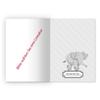 Kartenkaufrausch 16 Personalized DIN A4 Elementary School Notebooks, Cute Comic Elephants, Pink Contrast Ruling 2 view 3