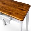 Magnetic Furniture Dining Table with Drawer, Solid Pine (80 x 80 cm, Oak) view 3