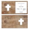 Laser-Cut Funeral Thank-You Cards, 10 Pack - Rustic Cross view 2