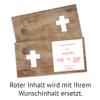 Laser-Cut Funeral Thank-You Cards, 10 Pack - Rustic Cross view 4