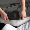 DecoKing Fitted Sheet 180x200–200x200 cm, 100% Combed Cotton, Amber view 4
